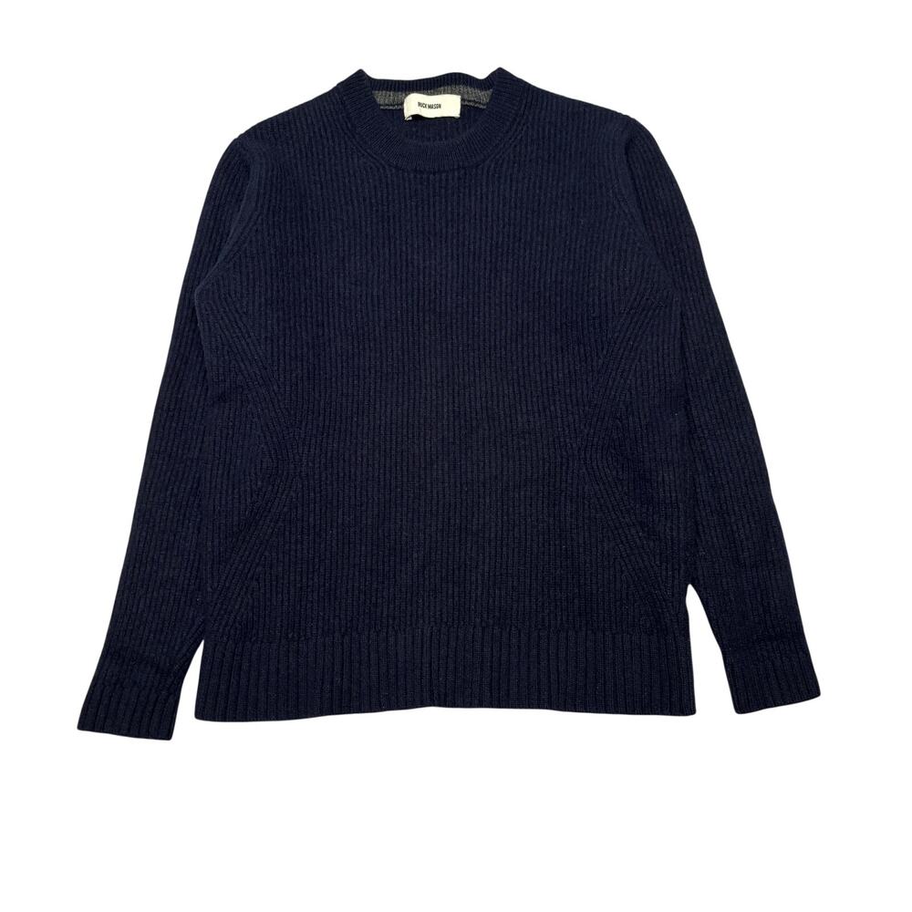 Buck Mason Wool Sweater Men's Small Rib Tight Knit Quiet Luxury READ